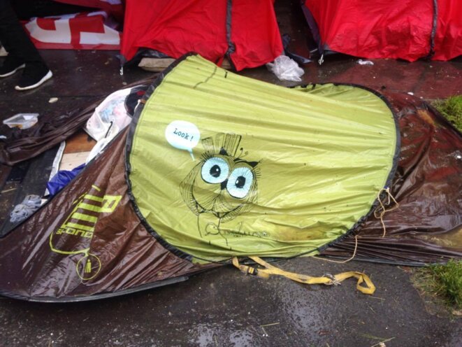 La mairie promet un camp, et pendant ce temps, à Eole il pleut, par Agathe Nadimi