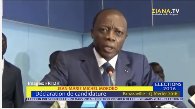 Le général Mokoko lors de la campagne présidentielle. Le général Mokoko lors de la campagne présidentielle.