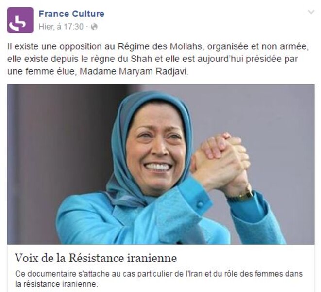 Iran /France Culture: « Voix de la Résistance »