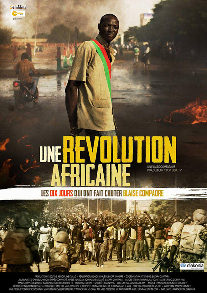 Affiche du film Une révolution africaine qui sera projeté le 22 Juin Affiche du film Une révolution africaine qui sera projeté le 22 Juin