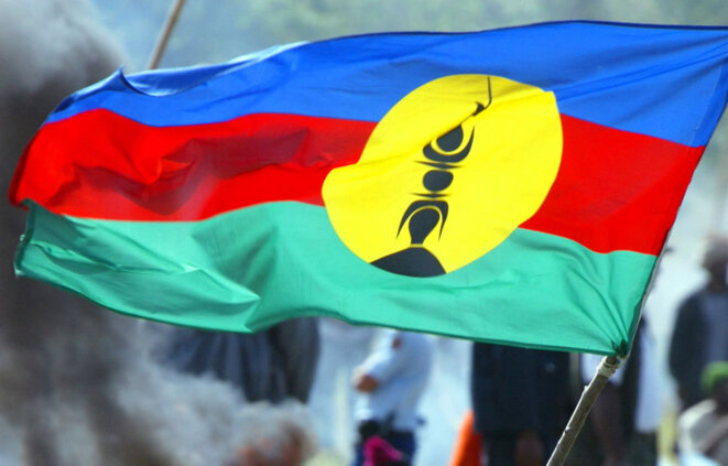 Le drapeau de la Kanaky ou Calėdonie. Le drapeau de la Kanaky ou Calėdonie.