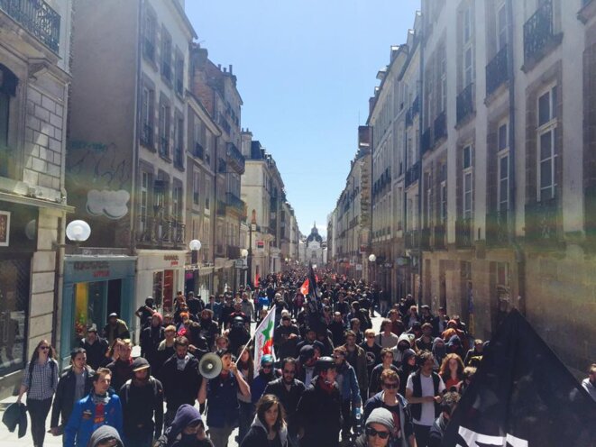 Cortège du 1er mai à Rennes © (c) Assemblée générale de Rennes 2