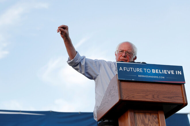 Bernie Sanders en un meeting el 4 de junio de 2016. © Reuters