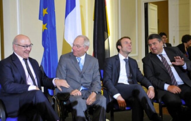 Réunion entre les ministres de l'économie et des finances français et allemands à Berlin le 20 octobre 2014 © france-allemagne.fr