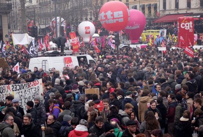 Manifestation le 9 mars à Paris © Rachida El Azzouzi