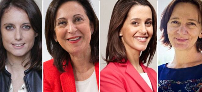 Andrea Levy (Parti Populaire), Margarita Robles (Nº2 PSOE Madrid), Inés Arrimada (Ciudadanos), Carolina Bescansa (Nº2 Podemos Madrid) Andrea Levy (Parti Populaire), Margarita Robles (Nº2 PSOE Madrid), Inés Arrimada (Ciudadanos), Carolina Bescansa (Nº2 Podemos Madrid)