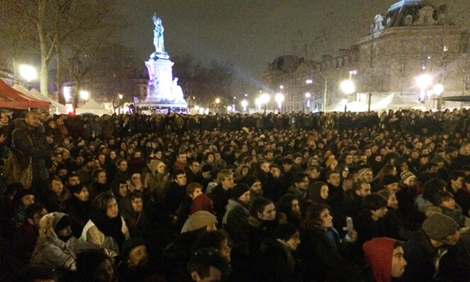 31 mars : première Nuit debout à Paris. © CG