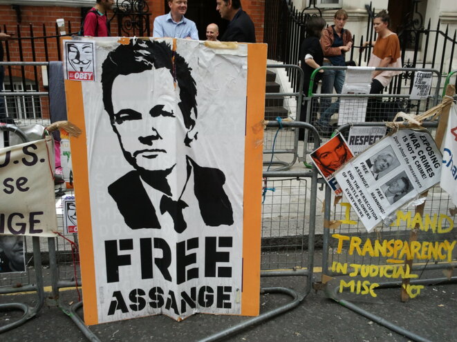 Mobilisation internationale pour le fondateur et porte-parole de Wikileaks