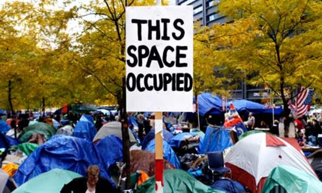 Zucotti Park, Occupy Wall Street, New York, sept 2011