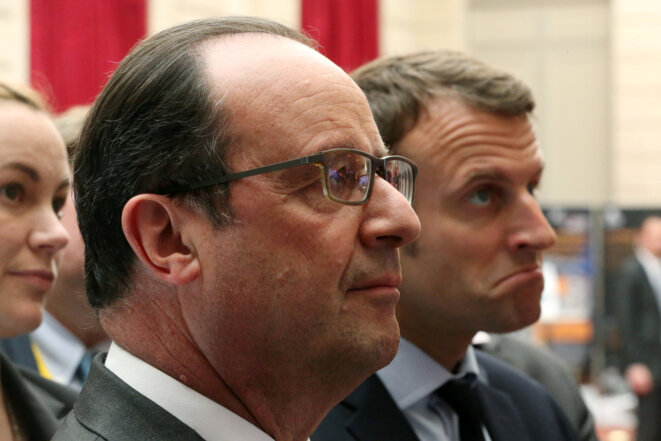 Hollande et Macron © Reuters
