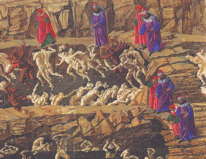 L'Enfer chant XXVI Botticelli L'Enfer chant XXVI Botticelli
