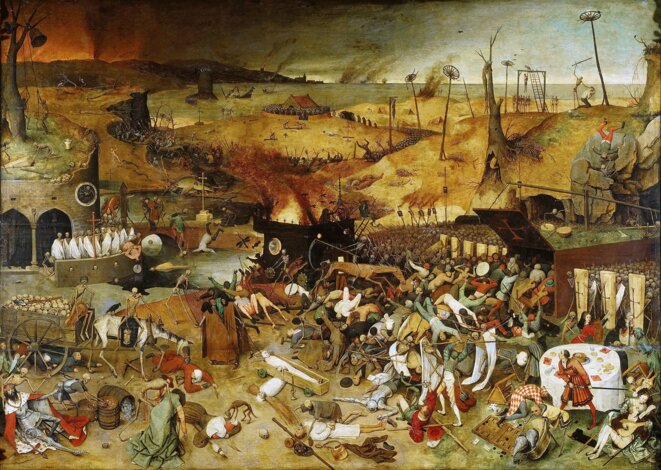 Le triomphe de la mort de Pieter Bruegel l'Ancien, 1562. Museo del Prado. Source: https://commons.wikimedia.org/wiki/File:Thetriumphofdeath.jpg Le triomphe de la mort de Pieter Bruegel l'Ancien, 1562. Museo del Prado. Source: https://commons.wikimedia.org/wiki/File:Thetriumphofdeath.jpg