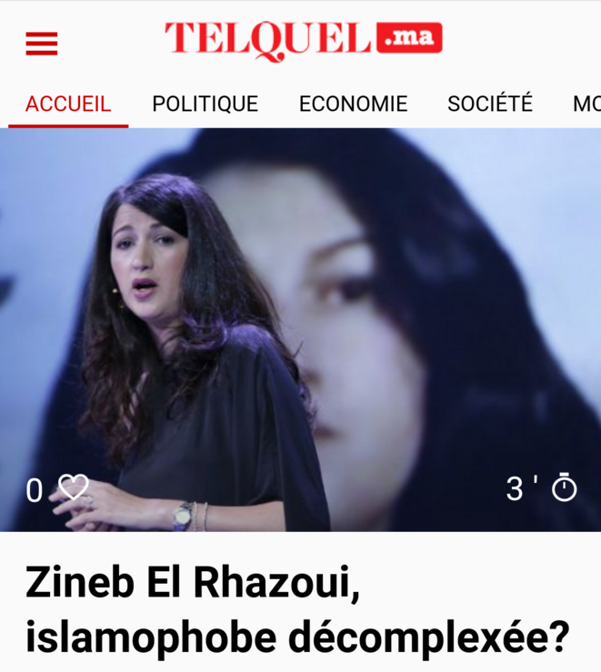 Zineb El Rhazoui : comment dire ? Y'en a marre !