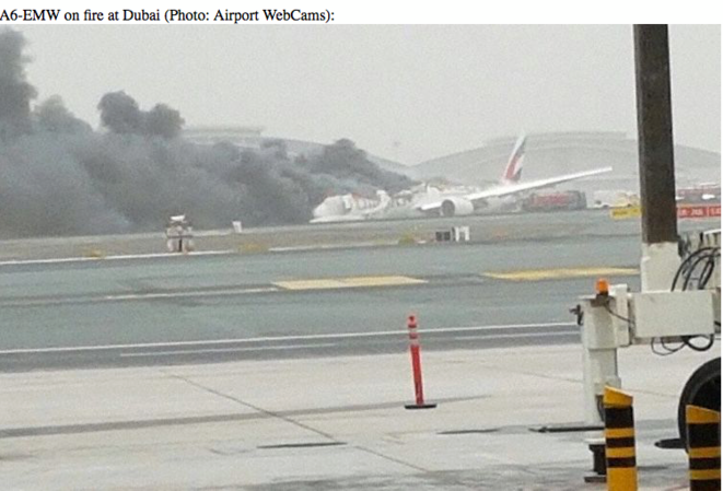 EMIRATES B777 CRASH AT DUBAI EMIRATES B777 CRASH AT DUBAI