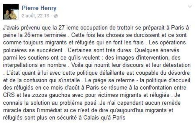 Nous, les zozos gauchos solidaires des migrants. Réponse à P. Henri, par H. El Assimi