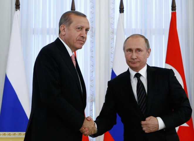Erdogan et Poutine, à Saint-Pétersbourg, le 9 août 2016 © Reuters / Sergei Karpukhin Erdogan et Poutine, à Saint-Pétersbourg, le 9 août 2016 © Reuters / Sergei Karpukhin