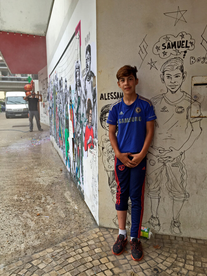 Samuel et Samuel - dessin de Damien Roudeau -Montreuil 19 août 2016 © Gilles Walusinski Samuel et Samuel - dessin de Damien Roudeau -Montreuil 19 août 2016 © Gilles Walusinski
