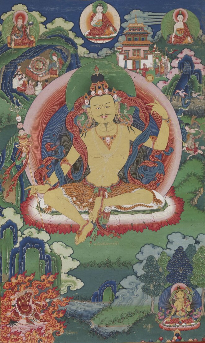 bhutanese-painted-thanka-of-guru-nyima-ozer-late-19th-century-do-khachu-gonpa-chukka-bhutan