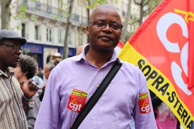 Marc Mukuta, délégué syndical chez KFC © MG