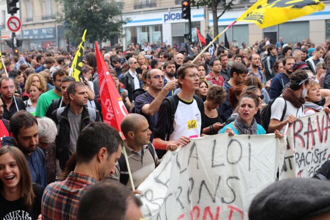 Dans le cortège parisien © MG