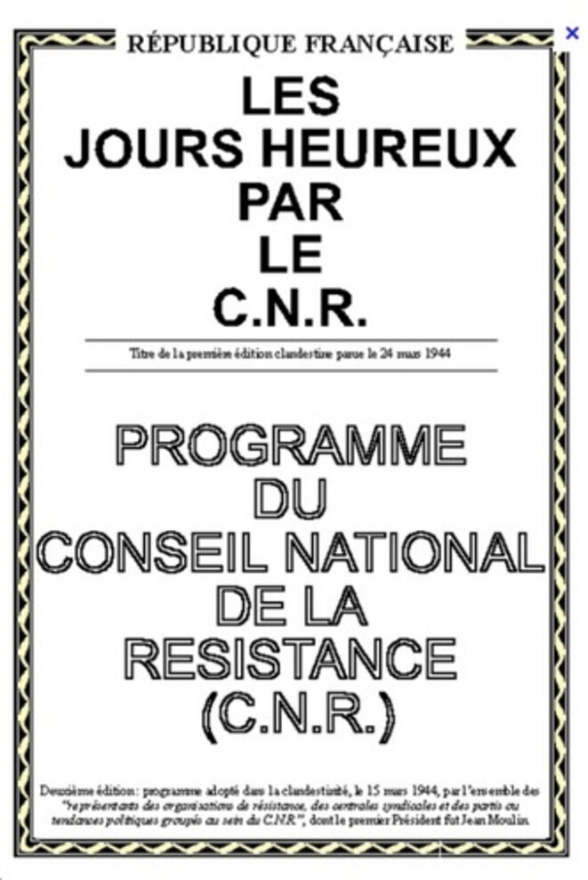 Le programme des Jours heureux