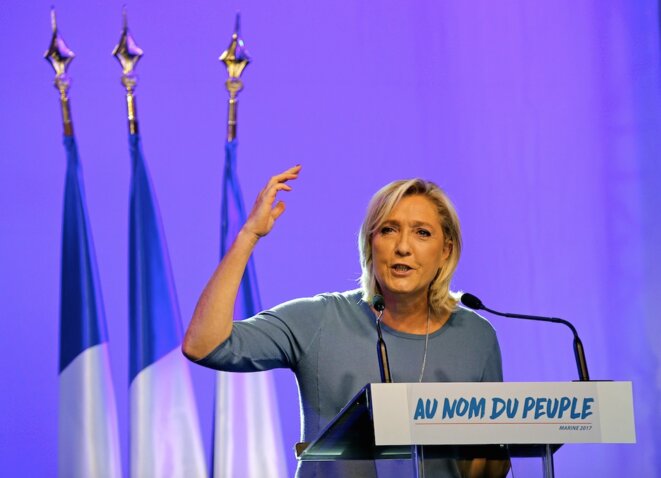 Discours de clôture des Estivales, dimanche 18 septembre, à Fréjus. © Reuters Discours de clôture des Estivales, dimanche 18 septembre, à Fréjus. © Reuters