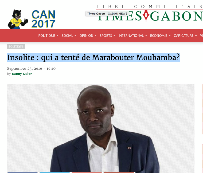 © Article Times Gabon / Photo de BBM : J.Senyarich-Edot © Article Times Gabon / Photo de BBM : J.Senyarich-Edot