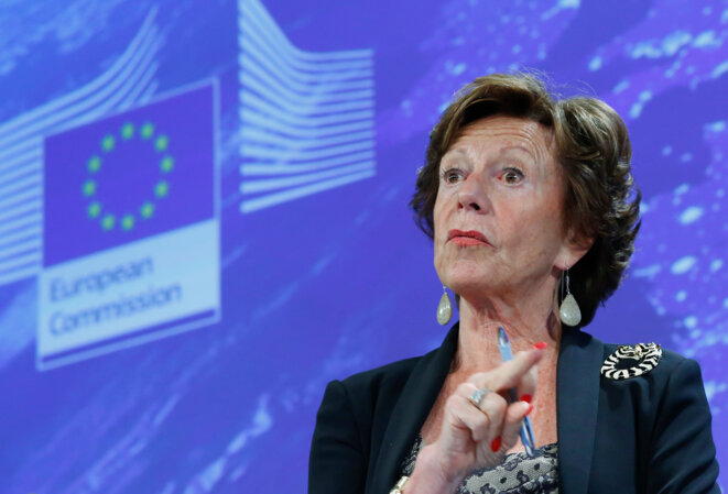 Neelie Kroes le 12 septembre 2013 à la commission de Bruxelles. © Yves Herman / Reuters Neelie Kroes le 12 septembre 2013 à la commission de Bruxelles. © Yves Herman / Reuters