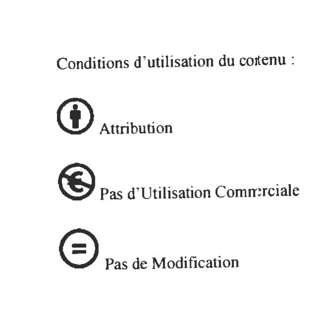 conditions d'utilisation