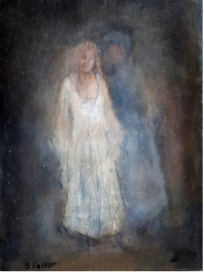 G. Pastor, peinture de l'huile sur bois, 38 x 28,5, sans titre © TDR G. Pastor, peinture de l'huile sur bois, 38 x 28,5, sans titre © TDR