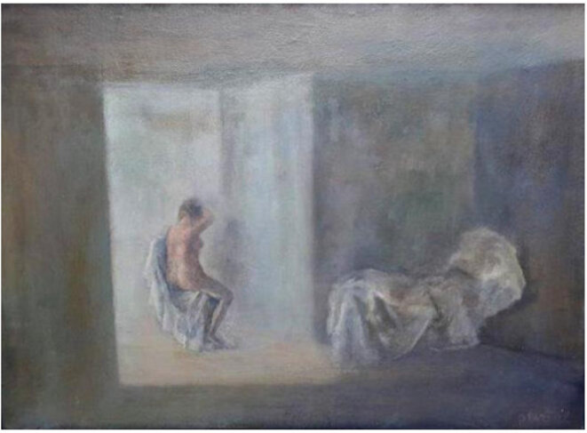 G. Pastor, peinture de l'huile sur bois, 16 x 38, sans titre © TDR G. Pastor, peinture de l'huile sur bois, 16 x 38, sans titre © TDR