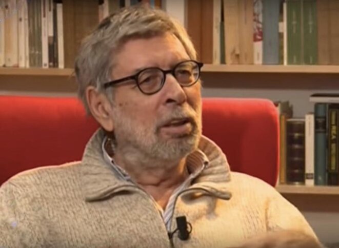 Domenico Starnone, mari d'Anita Raja. Domenico Starnone, mari d'Anita Raja.
