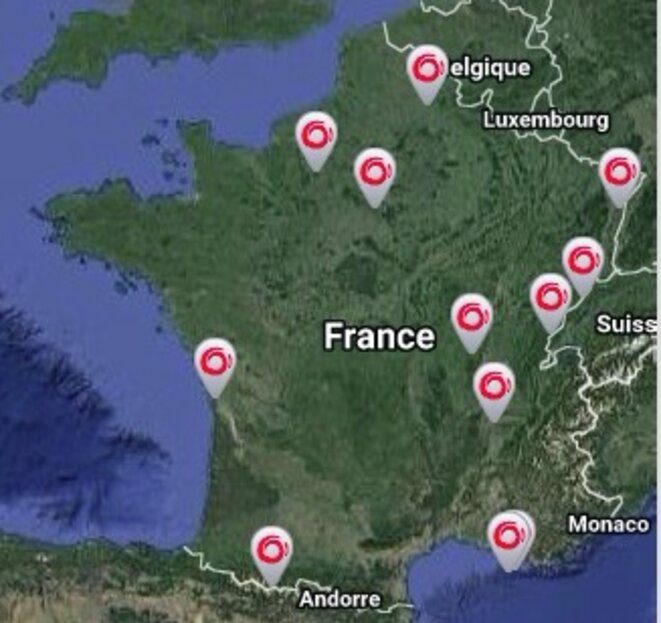 Sites de production d'Alstom en France © Alstom