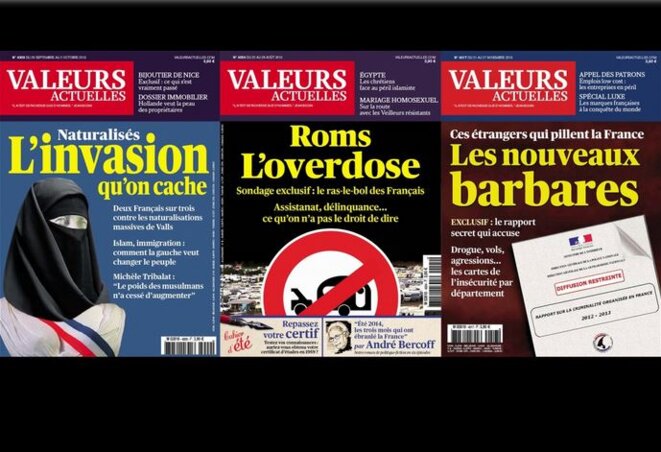"Valeurs Actuelles" : La voix de la droite dur et extrême droitisation