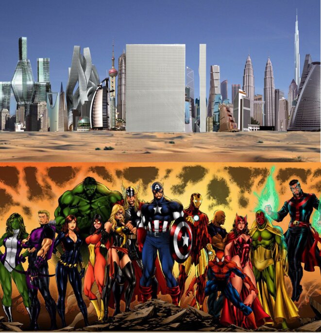 Rem Koolhaas, Dubai Renaissance / Avengers, Marvel Rem Koolhaas, Dubai Renaissance / Avengers, Marvel