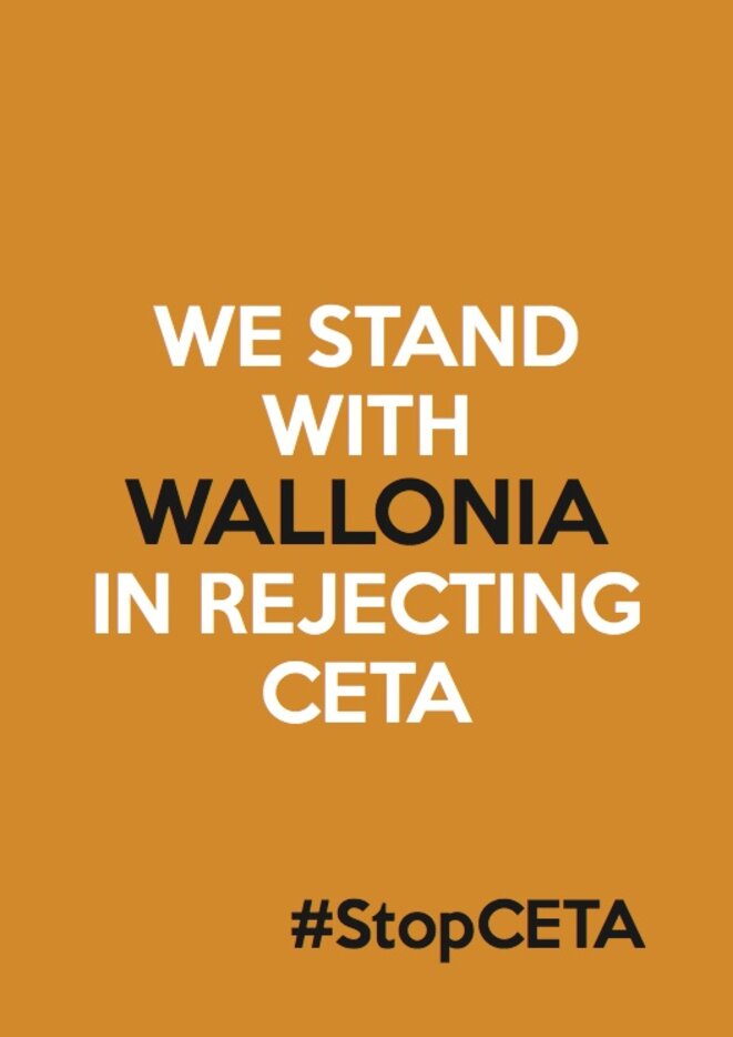 Solidaires des Wallons dans l'opposition au CETA Solidaires des Wallons dans l'opposition au CETA