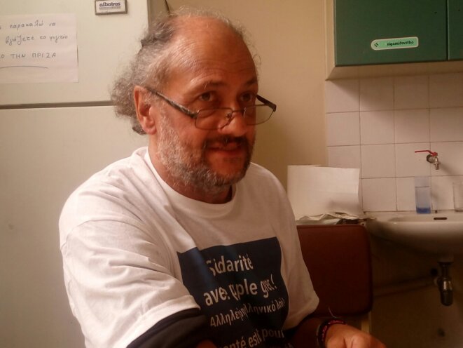 Philippe GASSER, psychiatre, membre de SoliGrecs Nîmes © Christophe Sauvant Philippe GASSER, psychiatre, membre de SoliGrecs Nîmes © Christophe Sauvant