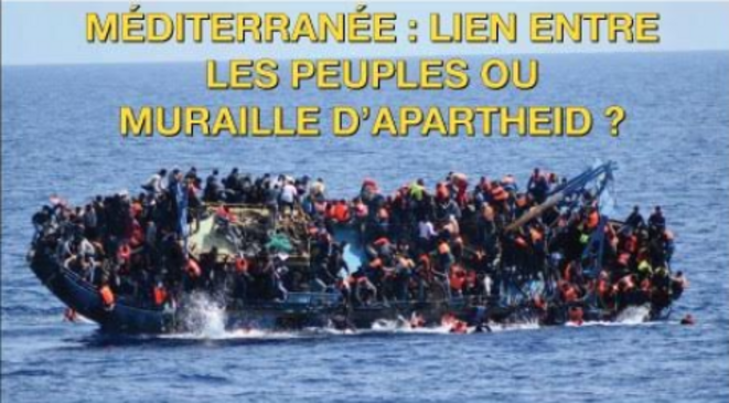 Méditerranée : lien entre les peuples ou muraille d'apartheid ? © Affiche de l'événement