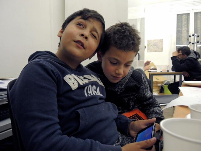 Montreuil. Automne 2016 (anniversaire de Diana à La Parole errante) © Gilles Walusinski