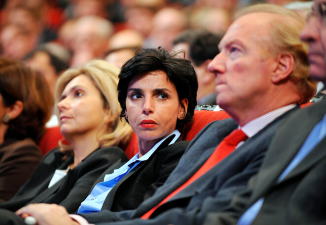 Rachida Dati et Brice Hortefeux, le 17 décembre 2008, à lÉcole polytechnique de Palaiseau. © Reuters Rachida Dati et Brice Hortefeux, le 17 décembre 2008, à lÉcole polytechnique de Palaiseau. © Reuters