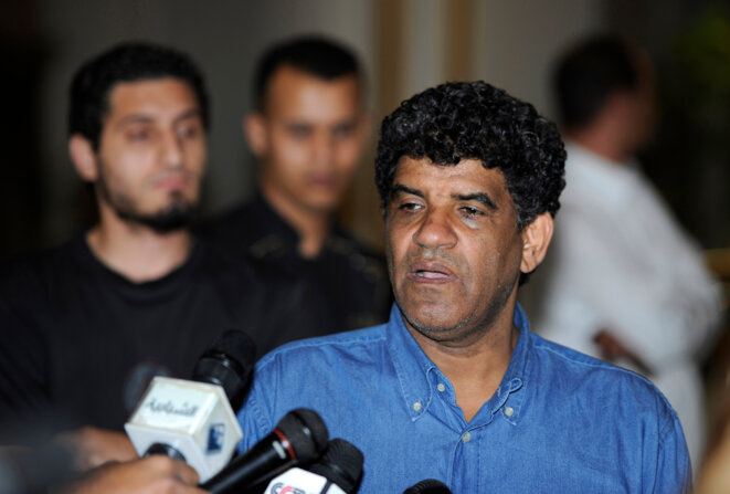 Abdallah Senoussi, en août 2011, juste avant la chute du régime libyen. © Reuters