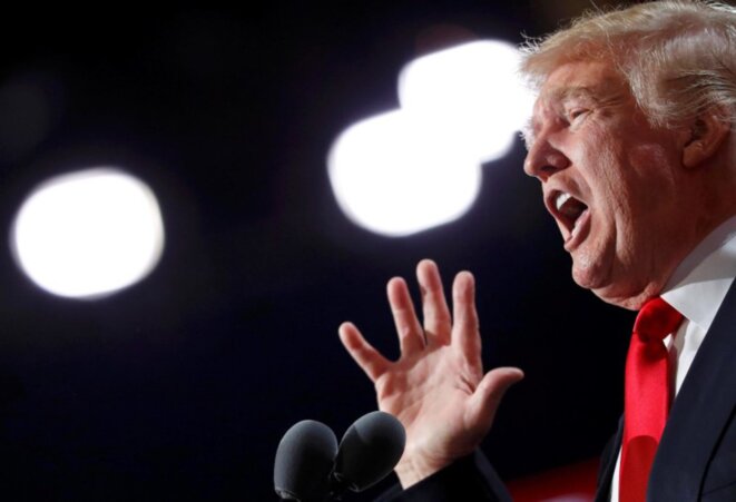 Donald Trump, lors de la convention républicaine de Cleveland, en juillet 2016. © Reuters