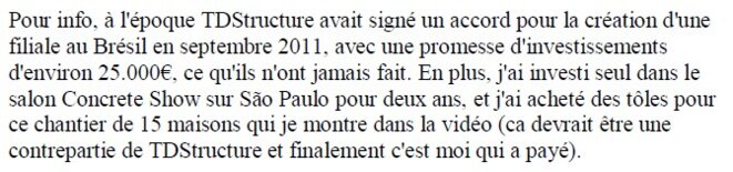 Mail de notre contact au Brésil Mail de notre contact au Brésil