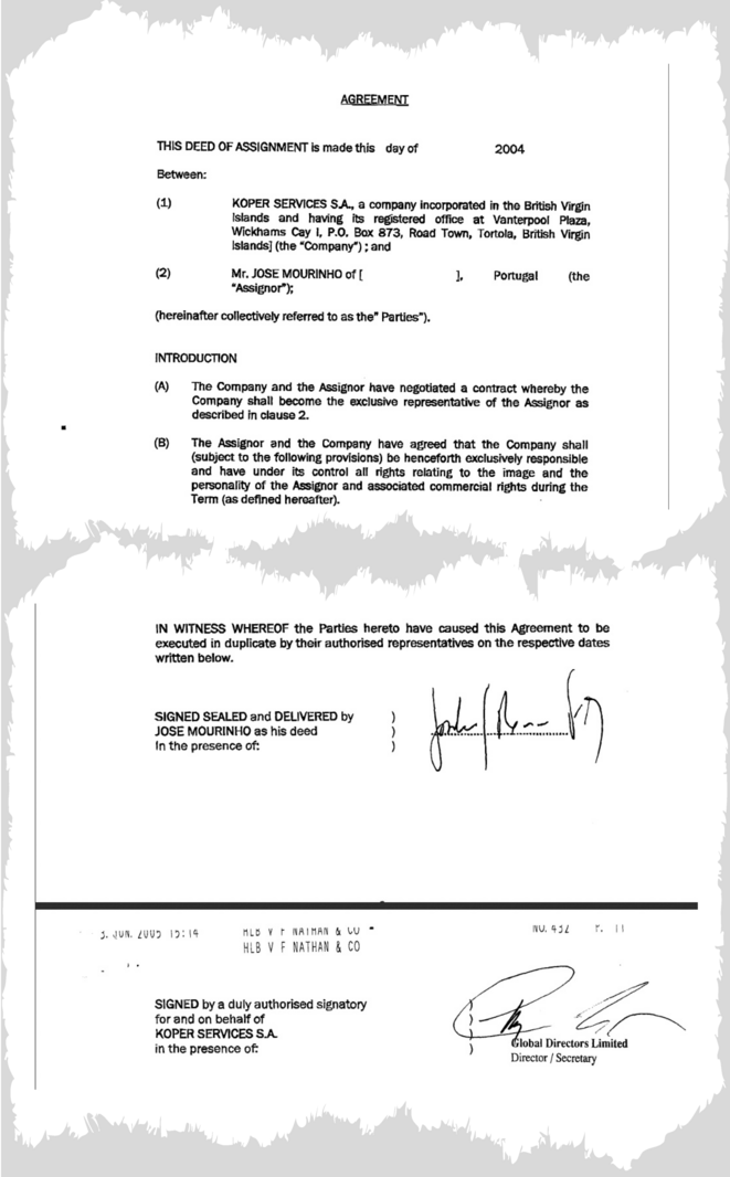 Ce document prouve que Mourinho, c'est Koper