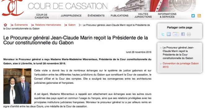 Cet article vient d'être retiré discrètement du site de la Cour de cassation © Capture d'écran Cet article vient d'être retiré discrètement du site de la Cour de cassation © Capture d'écran