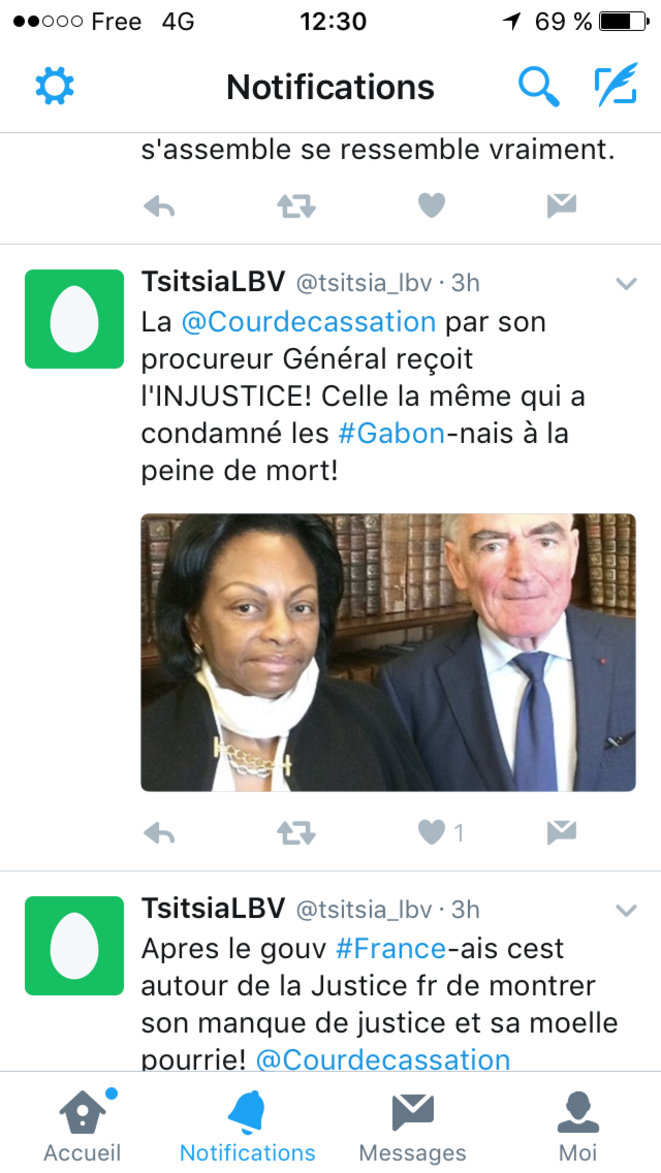 Capture d'écran Twitter Capture d'écran Twitter