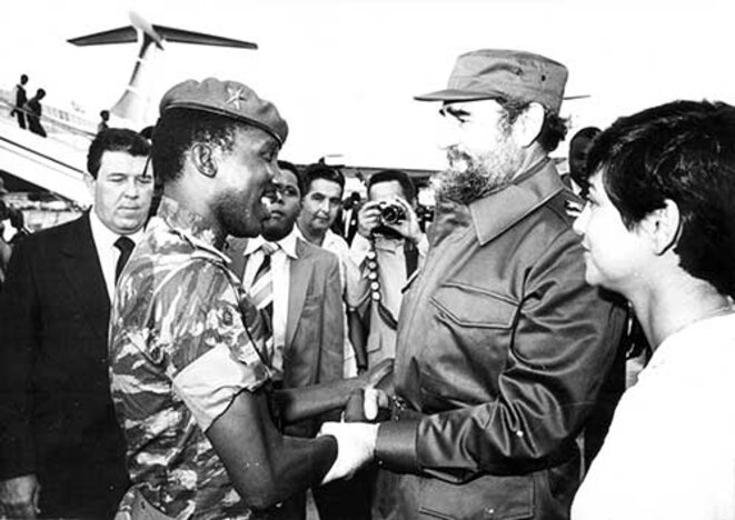 Fidel Castro reçoit Sankara à la Havane en septembre 1984