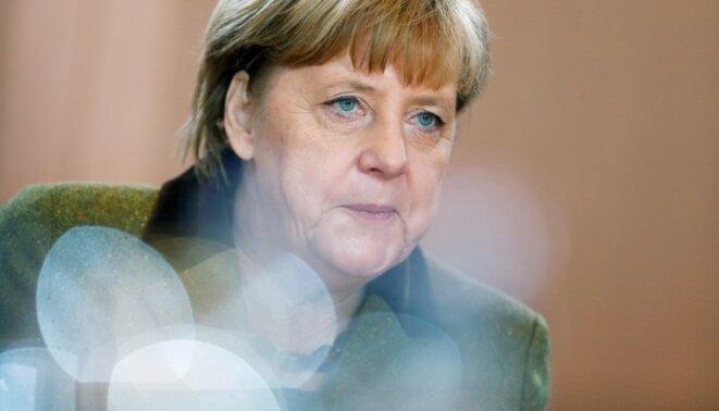 Angela Merkel à la Chancellerie, à Berlin, le 30 novembre 2016. © REUTERS Angela Merkel à la Chancellerie, à Berlin, le 30 novembre 2016. © REUTERS