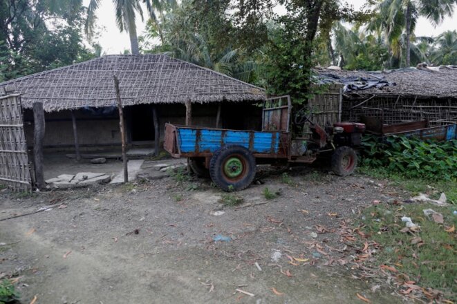 Une maison abandonnée par ses occupants Rohingya, dans le village de U Shey Kya, le 26 octobre 2016. © REUTERS. Une maison abandonnée par ses occupants Rohingya, dans le village de U Shey Kya, le 26 octobre 2016. © REUTERS.