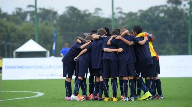 Lors de la Danone cup, compétition pour les moins de 12 ans © DR Lors de la Danone cup, compétition pour les moins de 12 ans © DR